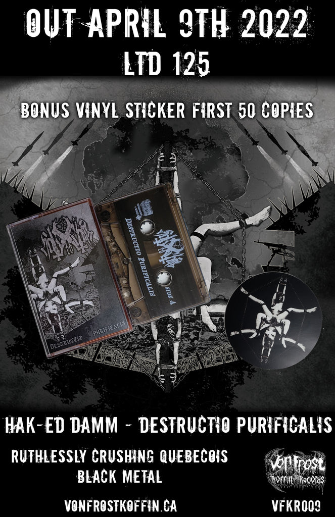 ON SALE THIS SUNDAY AT NOON! HAK-ED DAMM - PURIFICALIS FULL LENGTH CASSETTE!