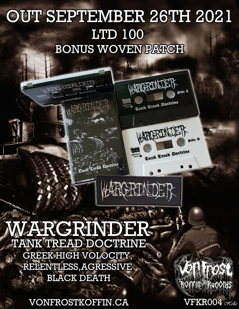 ON SALE THIS SUNDAY! Wargrinder - Tank Tread Doctrine Cassette
