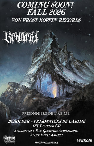 New Beholder - Prisonniers De L' abime CD releasing fall 2026!