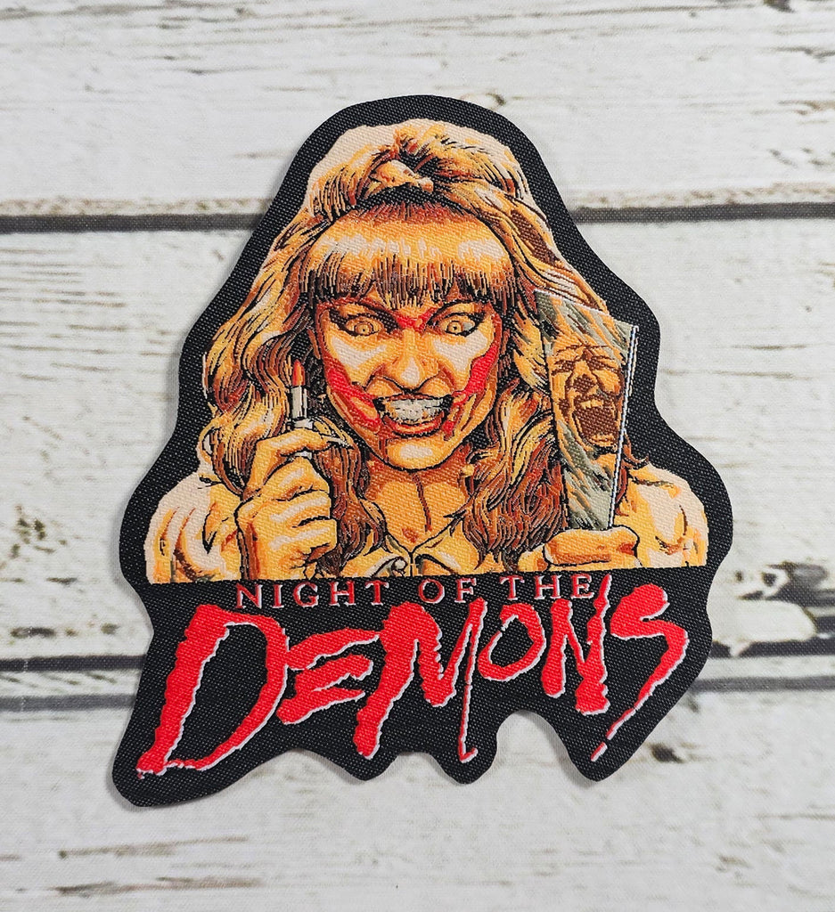 Night Of The Demons Woven Die Cut Patch