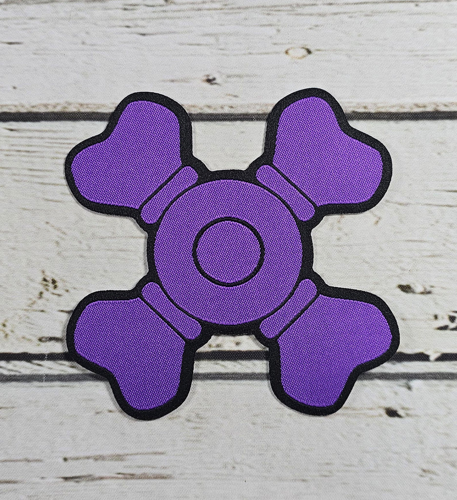 MOTU - Skeletor Chest Plate Woven Die Cut Patch
