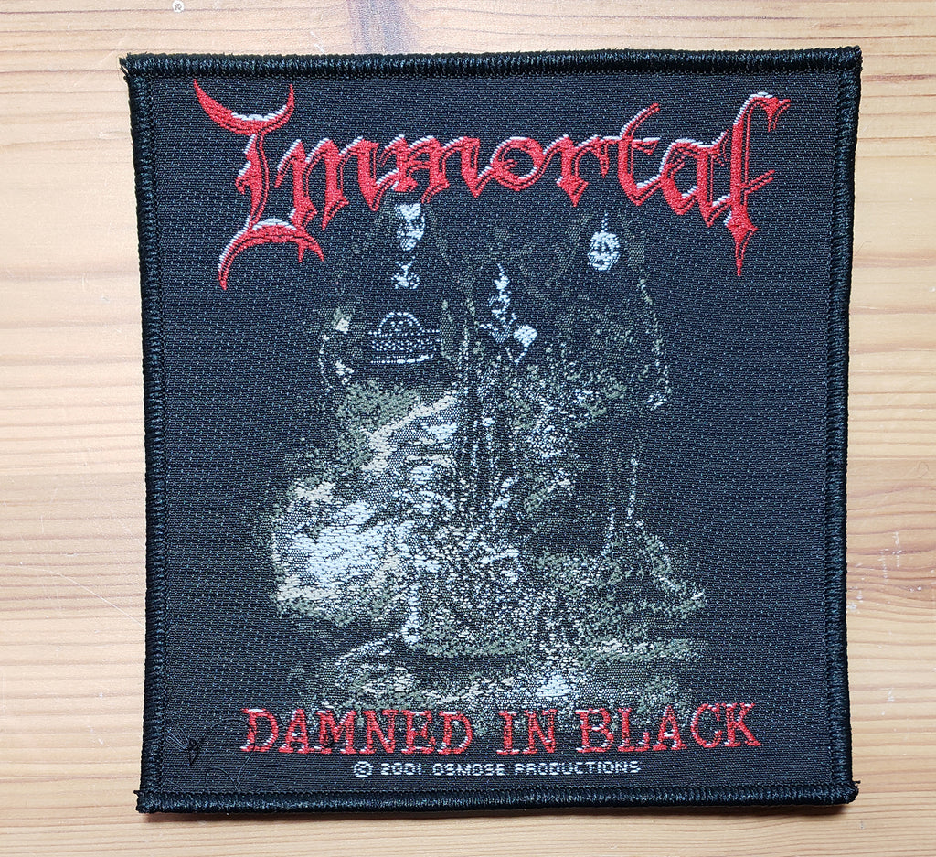Immortal - Damned In Black Woven Patch