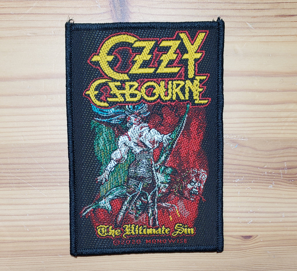 Ozzy Ozbourne - The Ultimate Sin Woven Patch